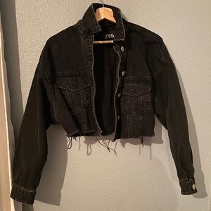 ZARA Crop Jean Jacket
